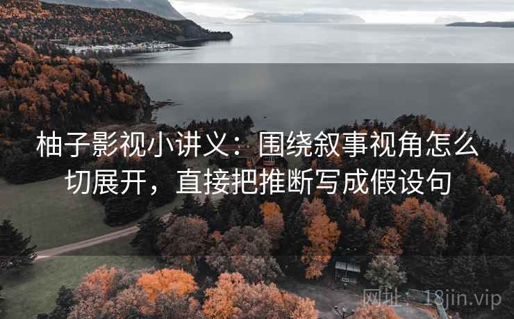 柚子影视小讲义：围绕叙事视角怎么切展开，直接把推断写成假设句
